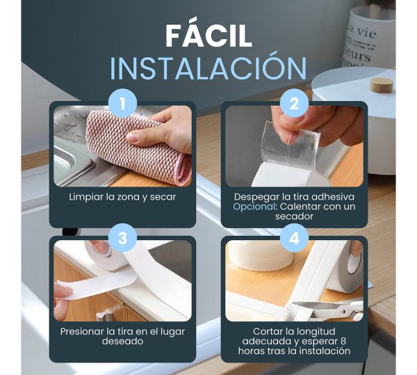 Cinta selladora impermeable (3 rollos) - Imagen 7