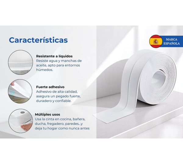 Cinta selladora impermeable (3 rollos) - Imagen 3