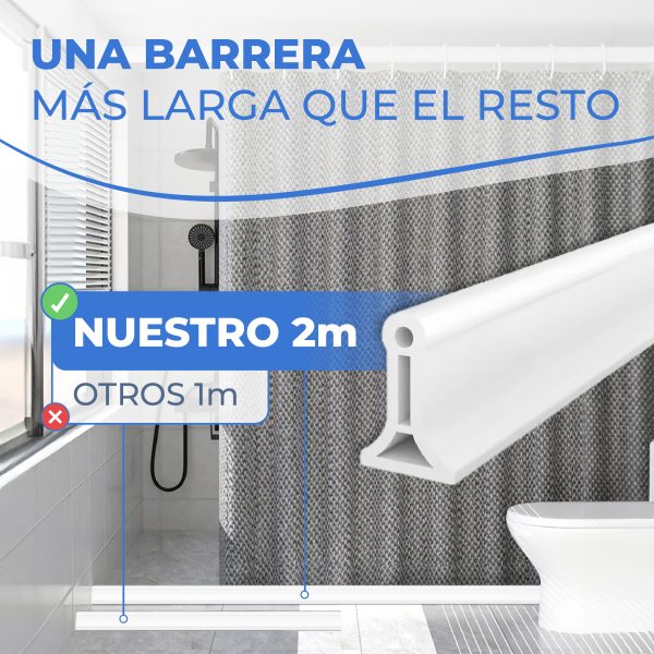 Barrera de agua ducha 50x30 cm