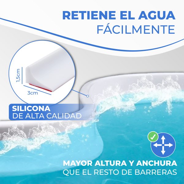Barrera de agua ducha 30x15 cm - Imagen 3