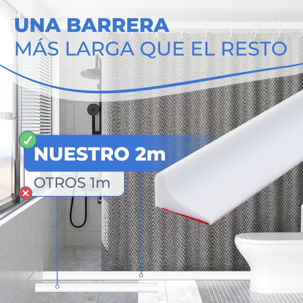 Barrera de agua ducha 30x15 cm