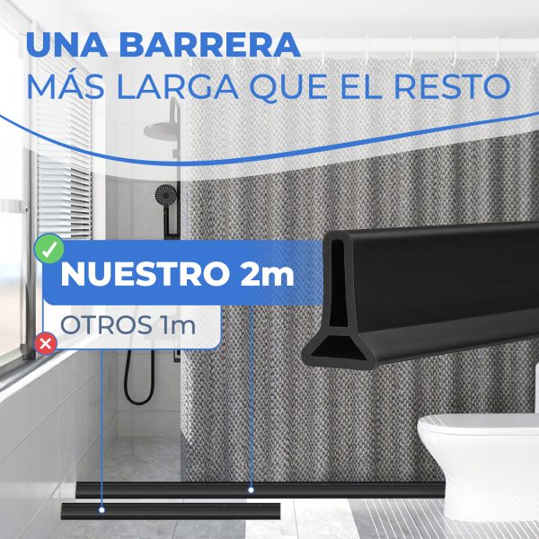 Barrera de ducha negra