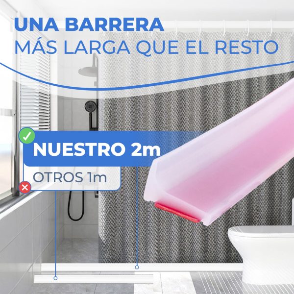 Barrera de ducha transparente