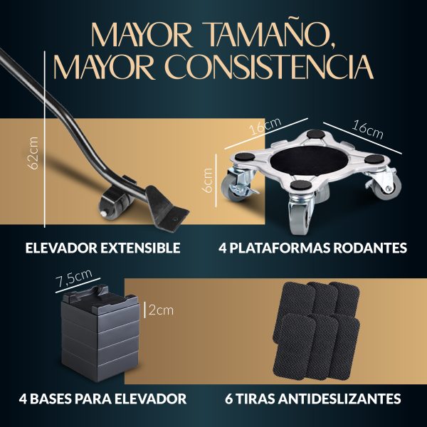 Kit levantador de muebles - Imagen 2